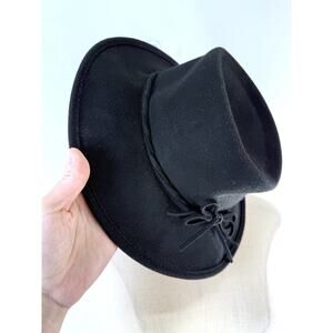 Scala Collection Women’s Wool Hat Trilby Vintage Black Short Brim Fedora